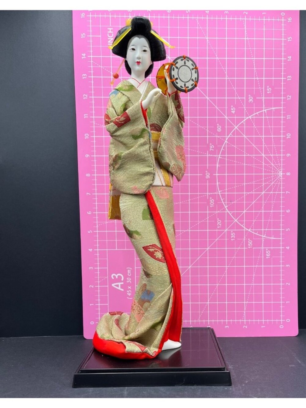 Vintage Japanese Geisha Doll Kimono Figurine Japan Large - Picture 13 of 15